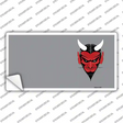 Devil Offset Novelty Sticker Decal