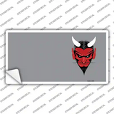 Devil Offset Novelty Sticker Decal
