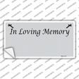 In Loving Memory Gray Novelty Sticker Decal