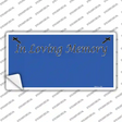 In Loving Memory Blue Novelty Sticker Decal