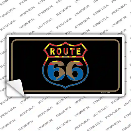 Route 66 Logo Arizona Flag Novelty Sticker Decal