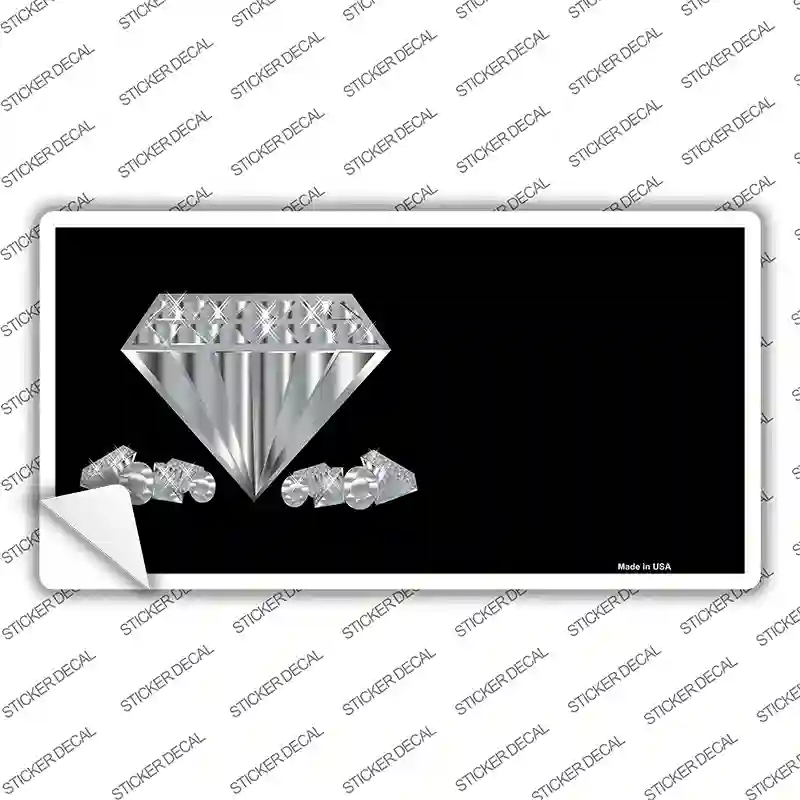 Diamonds Offset Novelty Sticker Decal