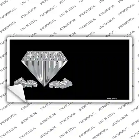 Diamonds Offset Novelty Sticker Decal