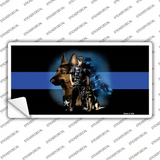 Thin Blue Line Police K-9 Novelty Sticker Decal