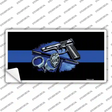 Thin Blue Line Badge Novelty Sticker Decal
