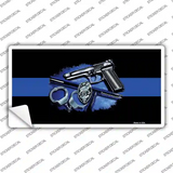 Thin Blue Line Badge Novelty Sticker Decal