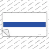 Thin Blue Line White Novelty Sticker Decal