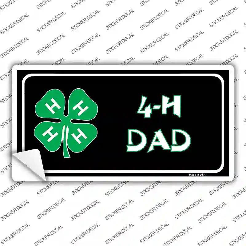 4-H Dad Novelty Sticker Decal