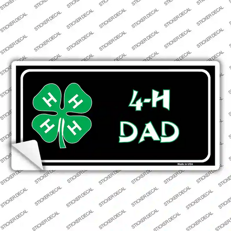 4-H Dad Novelty Sticker Decal