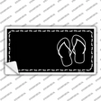 Flip Flops Offset Novelty Sticker Decal