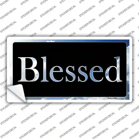 Blessed Blue Sky Cloud Novelty Sticker Decal