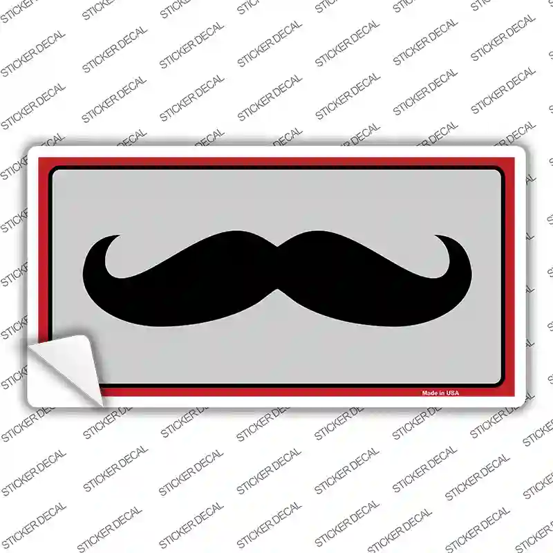 Mustache Novelty Sticker Decal