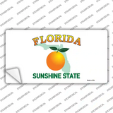 Florida State Background Novelty Sticker Decal