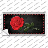 Rose Black Novelty Sticker Decal