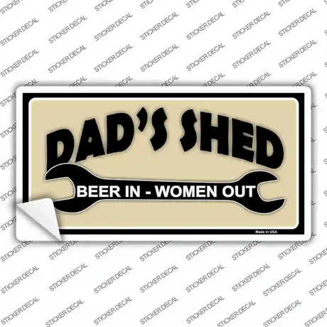 Beer In Women Out Novelty Sticker Decal