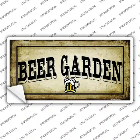 Beer Garden Novelty Sticker Decal
