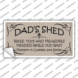 Dads Shed Novelty Sticker Decal