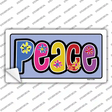 Peace And Flowers Novelty Sticker Decal