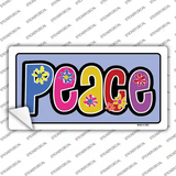Peace And Flowers Novelty Sticker Decal