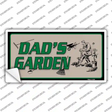 Dads Garden Novelty Sticker Decal