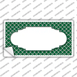 Green White Quatrefoil Center Scallop Novelty Sticker Decal