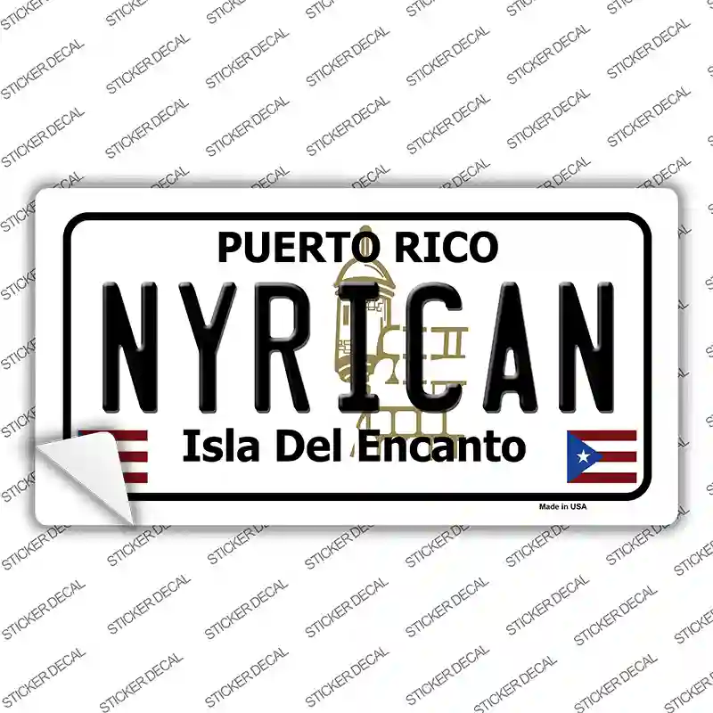 Nyrican Puerto Rico Novelty Sticker Decal
