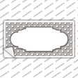Scallop Grey White Polka Dot Novelty Sticker Decal
