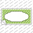Scallop Lime Green White Polka Dot Novelty Sticker Decal