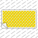 Yellow Polka Dot Novelty Sticker Decal