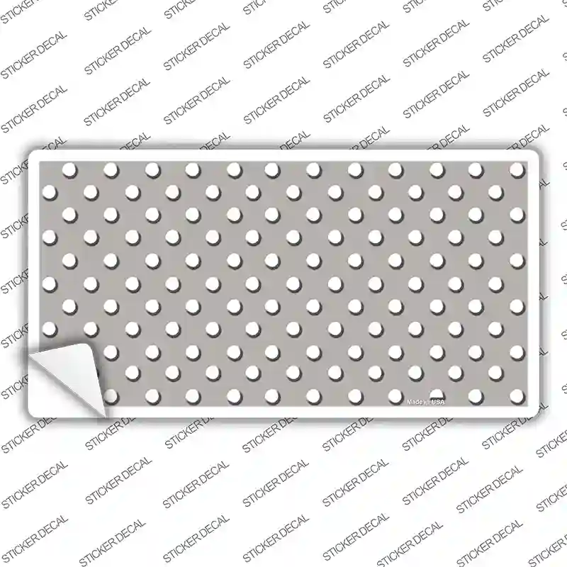 Grey Polka Dot Novelty Sticker Decal