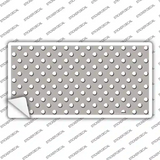 Grey Polka Dot Novelty Sticker Decal