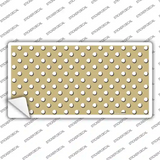 Gold Polka Dot Novelty Sticker Decal