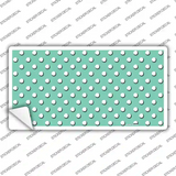 Mint Polka Dot Novelty Sticker Decal