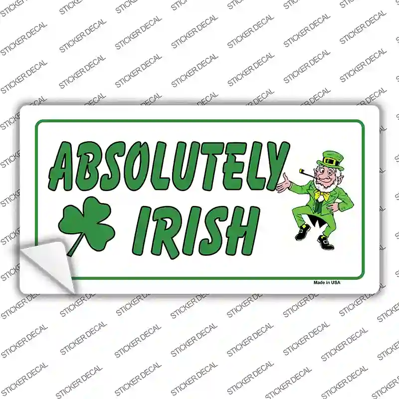 Absolutely Irish Novelty Sticker Decal