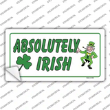 Absolutely Irish Novelty Sticker Decal