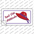 Red Hat Attitude Novelty Sticker Decal