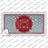 Volunteer Fire Dept Novelty Sticker Decal