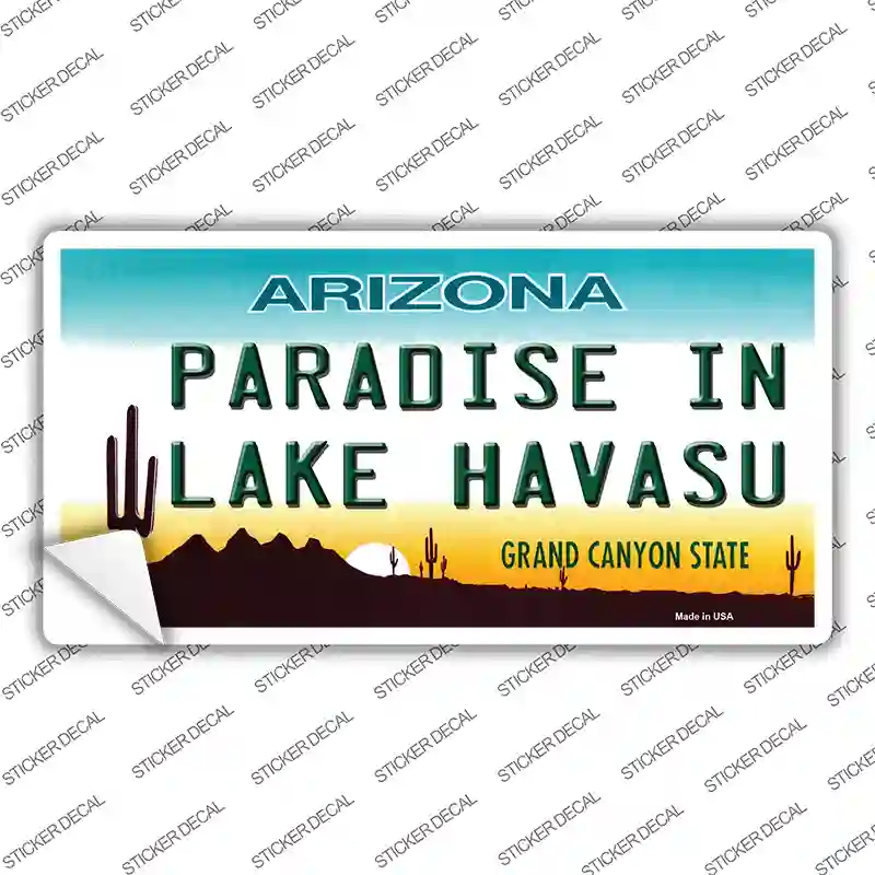 Paradise In Lake Havasu Arizona Novelty Sticker Decal