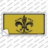 Saints Fleur De Lis Yellow Novelty Sticker Decal