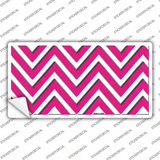 Pink Chevron Novelty Sticker Decal