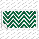 Green Chevron Novelty Sticker Decal