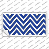 Blue Chevron Novelty Sticker Decal