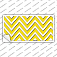 Yellow Chevron Novelty Sticker Decal
