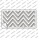 Grey Chevron Novelty Sticker Decal