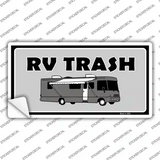 RV Trash Aluminum Automotive Novelty Sticker Decal