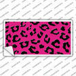 Pink Black Cheetah Novelty Sticker Decal