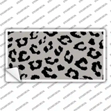 Grey Black Cheetah Novelty Sticker Decal