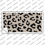 Tan Black Cheetah Novelty Sticker Decal