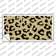 Gold Black Cheetah Novelty Sticker Decal