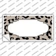 Tan Black Cheetah Scallop Novelty Sticker Decal